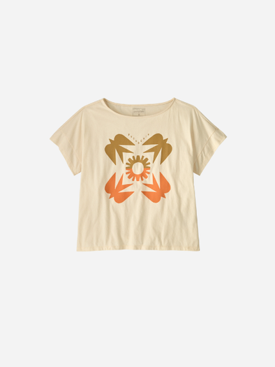 Patagonia Women's Sunfirst Relaxed Drop Sleeve Organic T-Shirt: Undyed Natural