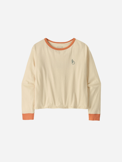 Women's Long Sleeve Swell Drifter Easy-Cut Organic T-Shirt: Undyed Natural