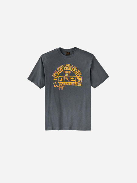 Short Sleeve Frontier Graphic T-Shirt: Storm Blue/Stewards