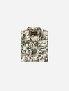 Filson X Housefly Washed Feather Cloth Shirt: Khaki/ Scenic 