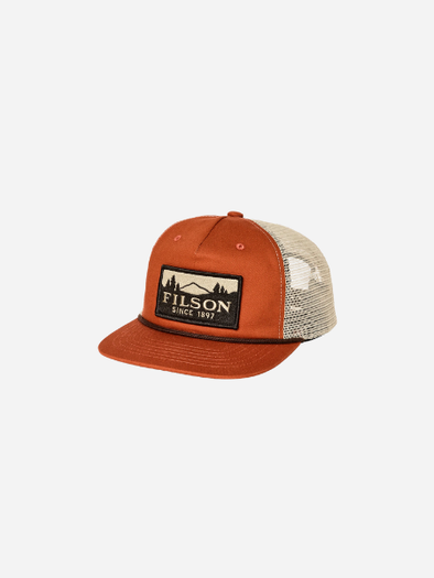 Filson Trucker Cap: Iron Rust/ Filson OS