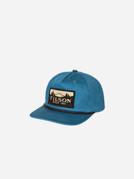 Filson Trucker Cap: Slate/ Filson OS