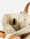 Immodest Cotton Construction Tote: Natural