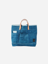 Immodest Cotton Construction Tote: Denim Sandwich