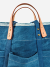 Immodest Cotton Construction Tote: Denim Sandwich