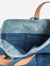Immodest Cotton Construction Tote: Denim Sandwich