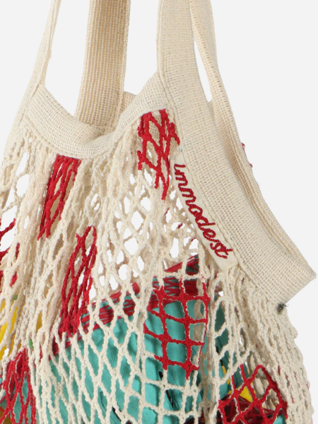 Immodest Cotton Tiny Net Bag: Red Dot