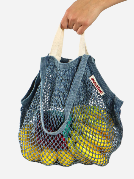 Immodest Cotton Large Net Bag: 
Acid Wash