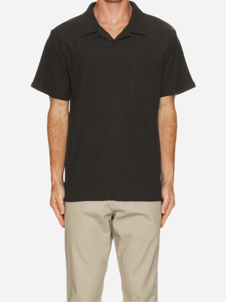 Rhythm Men's Vintage Terry Polo: 
Vintage Black 