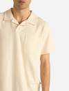 Rhythm Men's Vintage Terry Polo: Natural