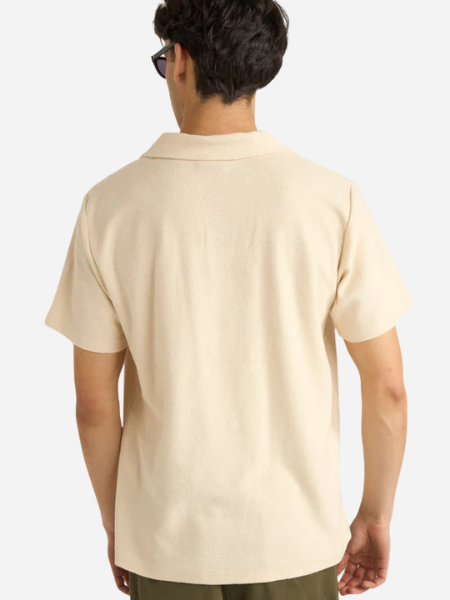 Rhythm Men's Vintage Terry Polo: Natural