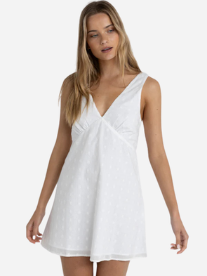 Rhythm Mirage Mini Dress: White