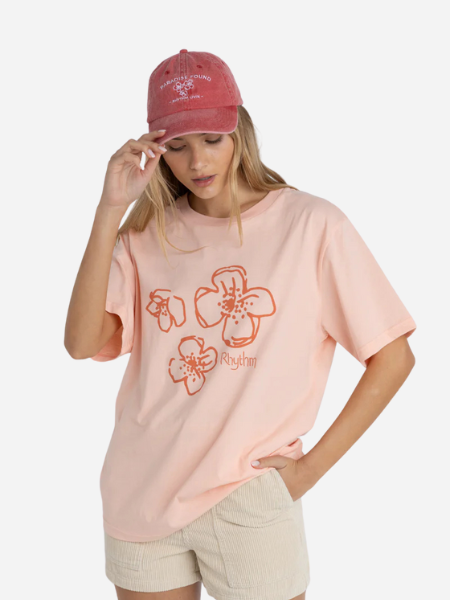 Rhythm Sanctuary Floral Cap OS: Red