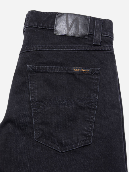 Nudie Jeans Solid Ollie Jeans: Black Steel