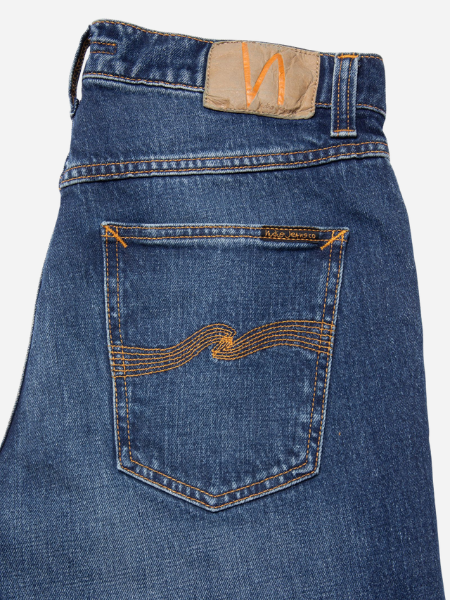 Nudie Jeans Solid Ollie Jeans: Wild Blue