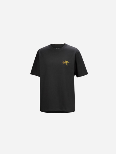 Arc'teryx Men's Kragg Cotton Logo Shortsleeve 24k- Black