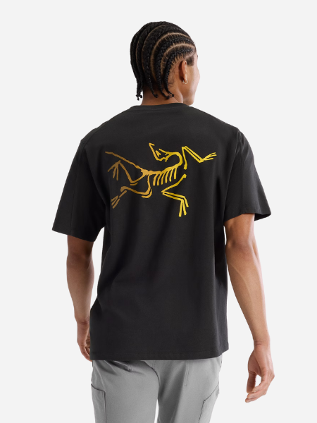 Arc'teryx Men's Kragg Cotton Logo Shortsleeve 24k- Black