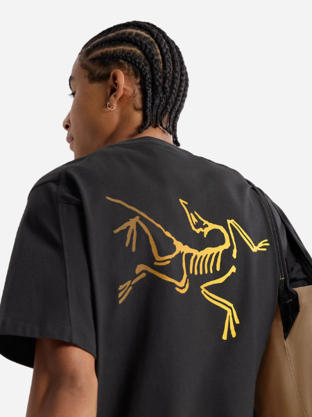 Arc'teryx Men's Kragg Cotton Logo Shortsleeve 24k- Black