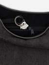 BAGGU Medium Denim Crescent Bag