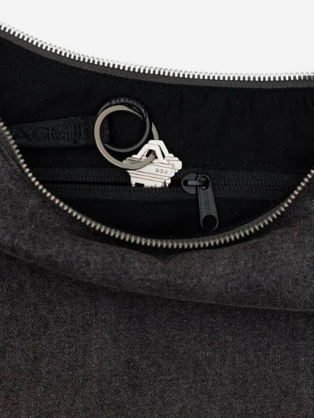 BAGGU Medium Denim Crescent Bag