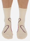 Baggu Crew Sock: Pink Bow