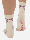 Baggu Crew Sock: Pink Bow