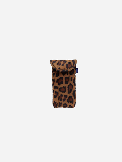 Baggu Puffy Glasses Sleeve: Leopard