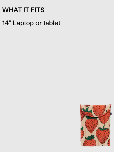BAGGU PUFFY LAPTOP SLEEVE