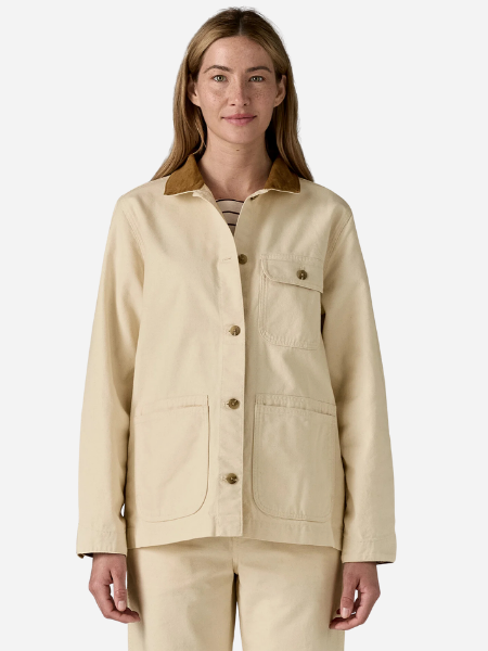 Patagonia Women's Point Reyes Canvas Coat: Undyed Natural