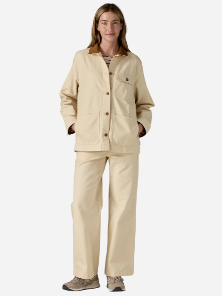 Patagonia Women's Point Reyes Canvas Coat: Undyed Natural