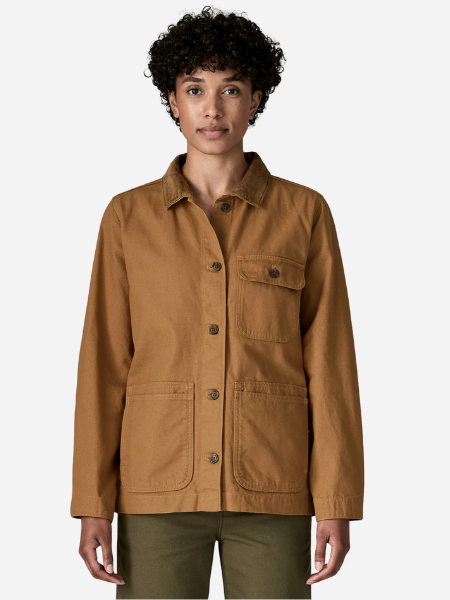 Patagonia Women's Point Reyes Canvas Coat: Nest Brown