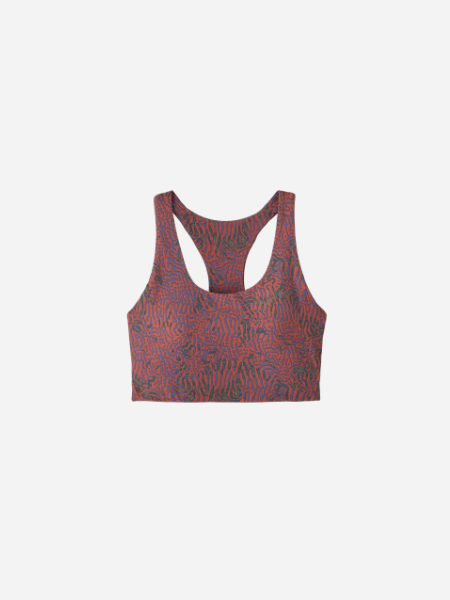 Patagonia Women's Maipo Mid-Impact Bra: Sea Run: Potters Red