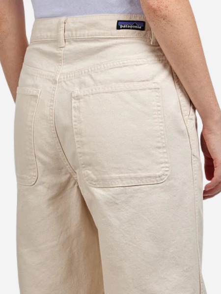 Patagonia Point Reyes Canvas Wide-Leg Pant: Undyed Natural
