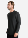 Roark Men's Well Worn Thermal Long Sleeve Tee: Onyx