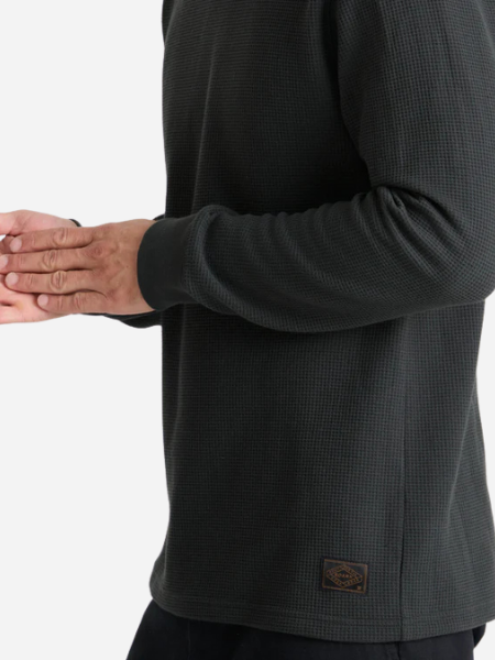 Roark Men's Well Worn Thermal Long Sleeve Tee: Onyx