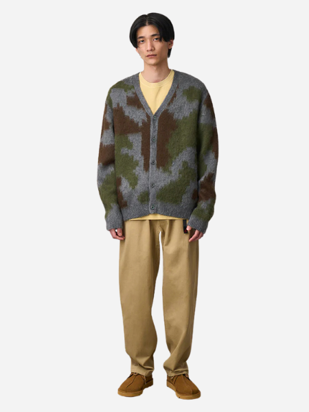 Gramicci Mohair Cardigan: 
Jungle Digi Camo
