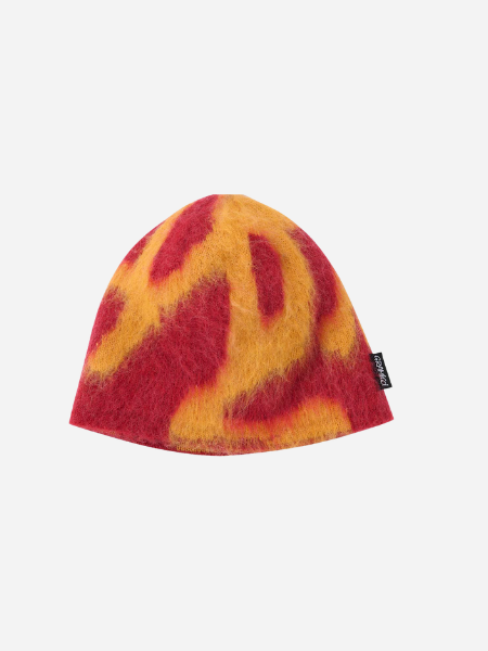 Gramicci Mohair Burly Running Man Beanie: Burnt Orange