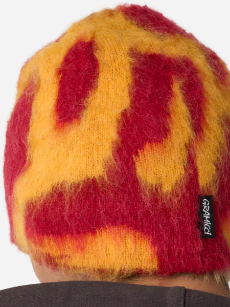 Gramicci Mohair Burly Running Man Beanie: Burnt Orange