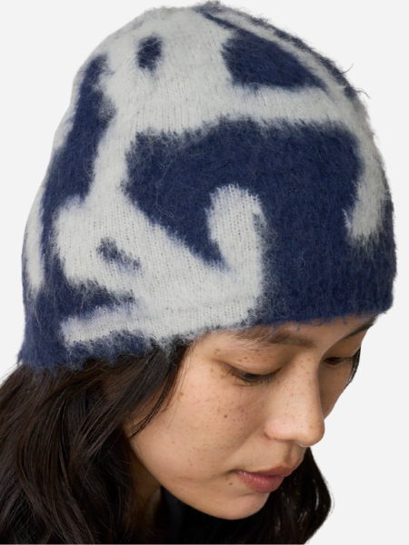 Gramicci Mohair Burly Running Man Beanie: Midnight
