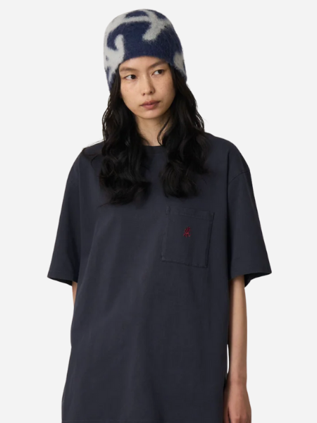 Gramicci Mohair Burly Running Man Beanie: Midnight