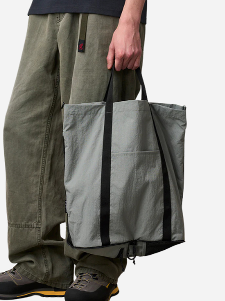 Gramicci Nylon Packable Tote: Grey