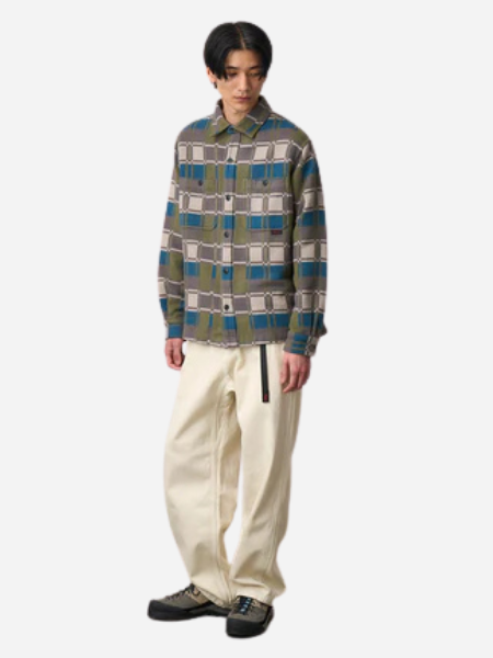 Gramicci Flannel Anthony Shirt:
 Silver Check