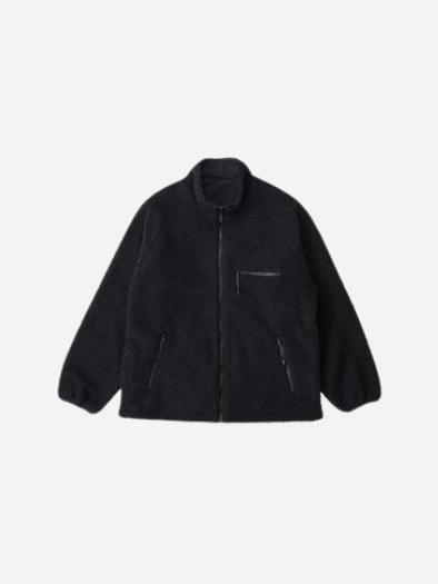Gramicci Reversible Sherpa Jacket: Charcoal/Black