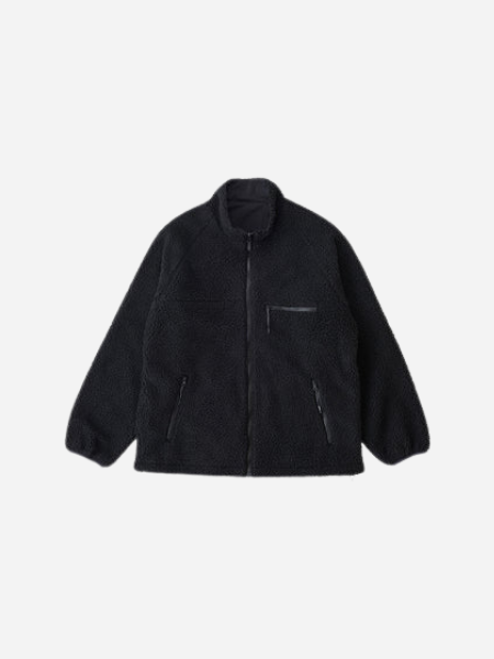 Gramicci Reversible Sherpa Jacket: Charcoal/Black
