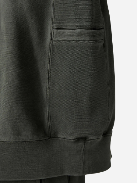Snow Peak Garment Dyed Pullover: Charcoal