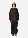 Snow Peak Living With Nature Long Sleeve T-Shirt: Dark Brown
