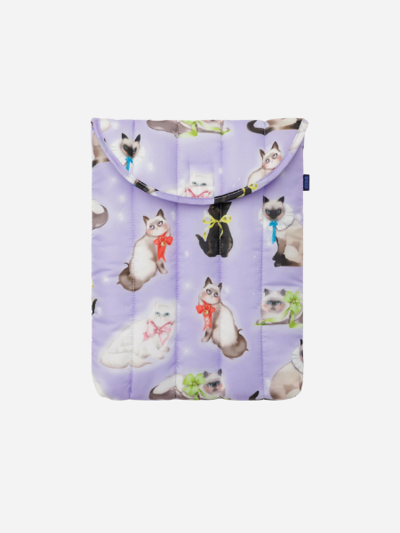 Baggu Puffy Laptop Sleeve: 
Fancy Cats 13"/14"