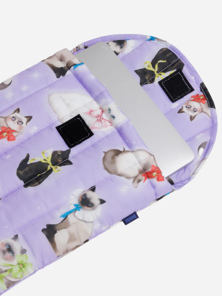 Baggu Puffy Laptop Sleeve: 
Fancy Cats 13"/14"
