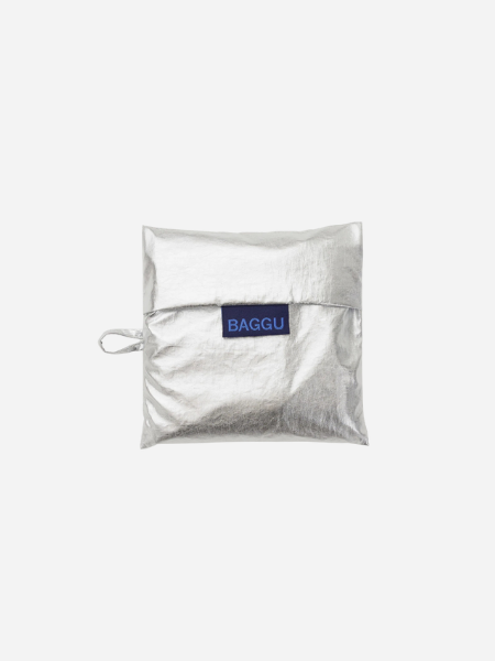 Baggu Standard Baggu:  Chrome Metallic