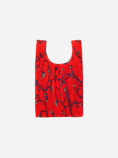 Baggu Pleated Baggu : Red Snapdragon